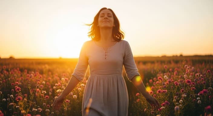 Vivendo em plenitude e paz.